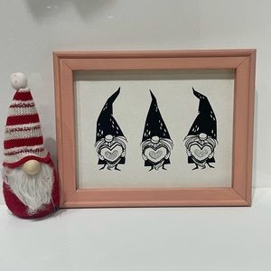 Gnome love 8“x10” sign